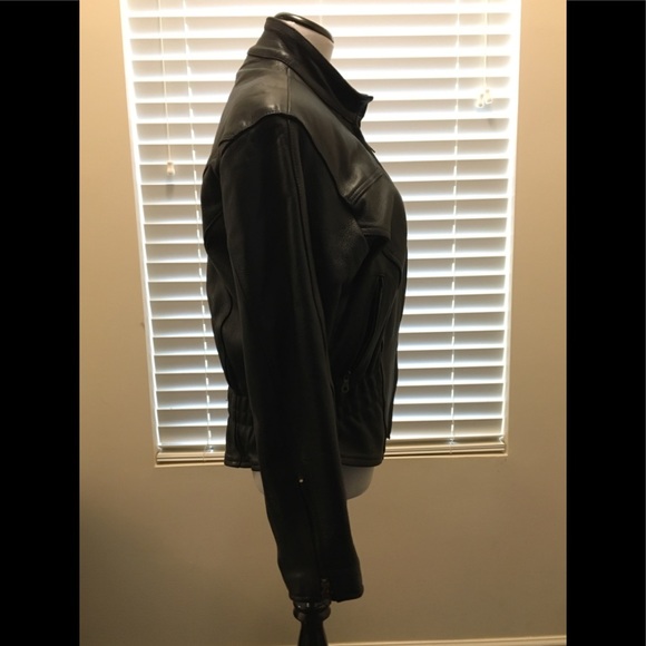 Mas Woman’s Leather Motorcycle Jacket black M - Picture 5 of 10